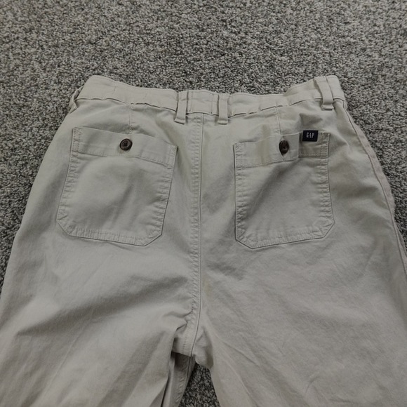 Gap Pants Womens 6 Beige Gray Chino Trousers Khakis Mid Rise Flat Front Stretch - Picture 11 of 13